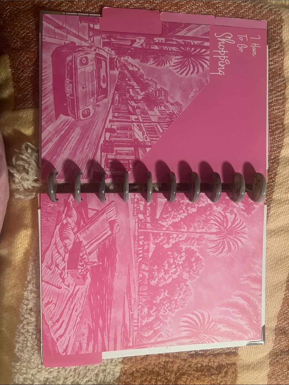 Daily Grind Planner- Pixiepop cover, dividers, and key chain